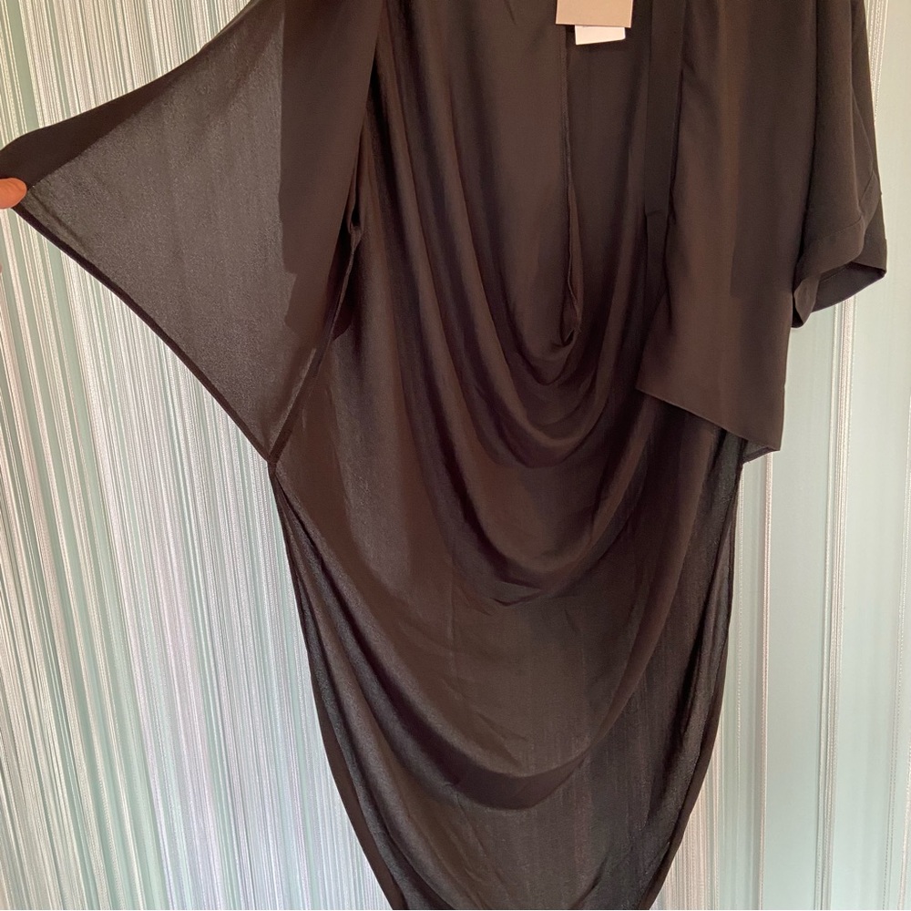 Asos Draped Black Kimono Cardigan Size US 0 NWT